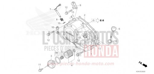COPERCHIO CARTER MOTORE DESTRO CBF125MM di 2021
